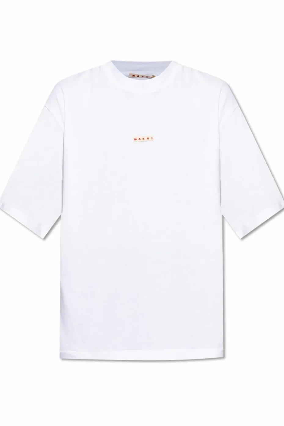 Marni BIAŁY T-shirt z logo