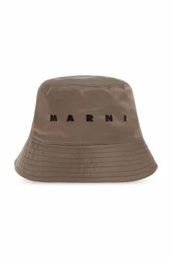 Marni BRĄZOWY Kapelusz typu ‘bucket’
