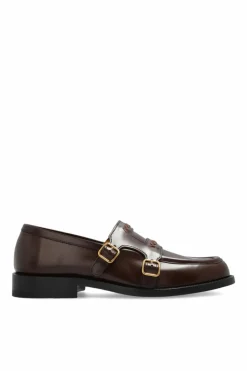 Marni BRĄZOWY Skórzane buty typu ‘loafers’