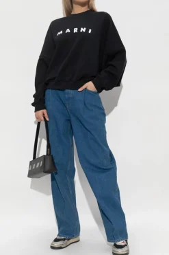 Marni CZARNY Bluza z logo