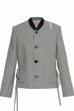 Marni CZARNY Marynarka z efektem `vintage`
