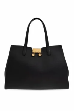 Marni CZARNY Torba ‘Trunkaroo Medium’ typu ‘shopper’