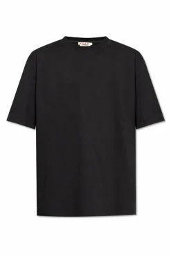 Marni CZARNY T-shirt z logo