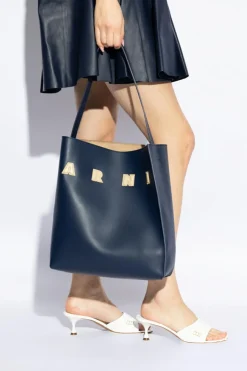 Marni GRANATOWY Torba typu `shopper`