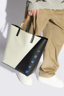 Marni kremowy Torba typu `shopper`