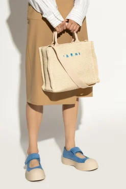 Marni kremowy Torba typu `shopper`