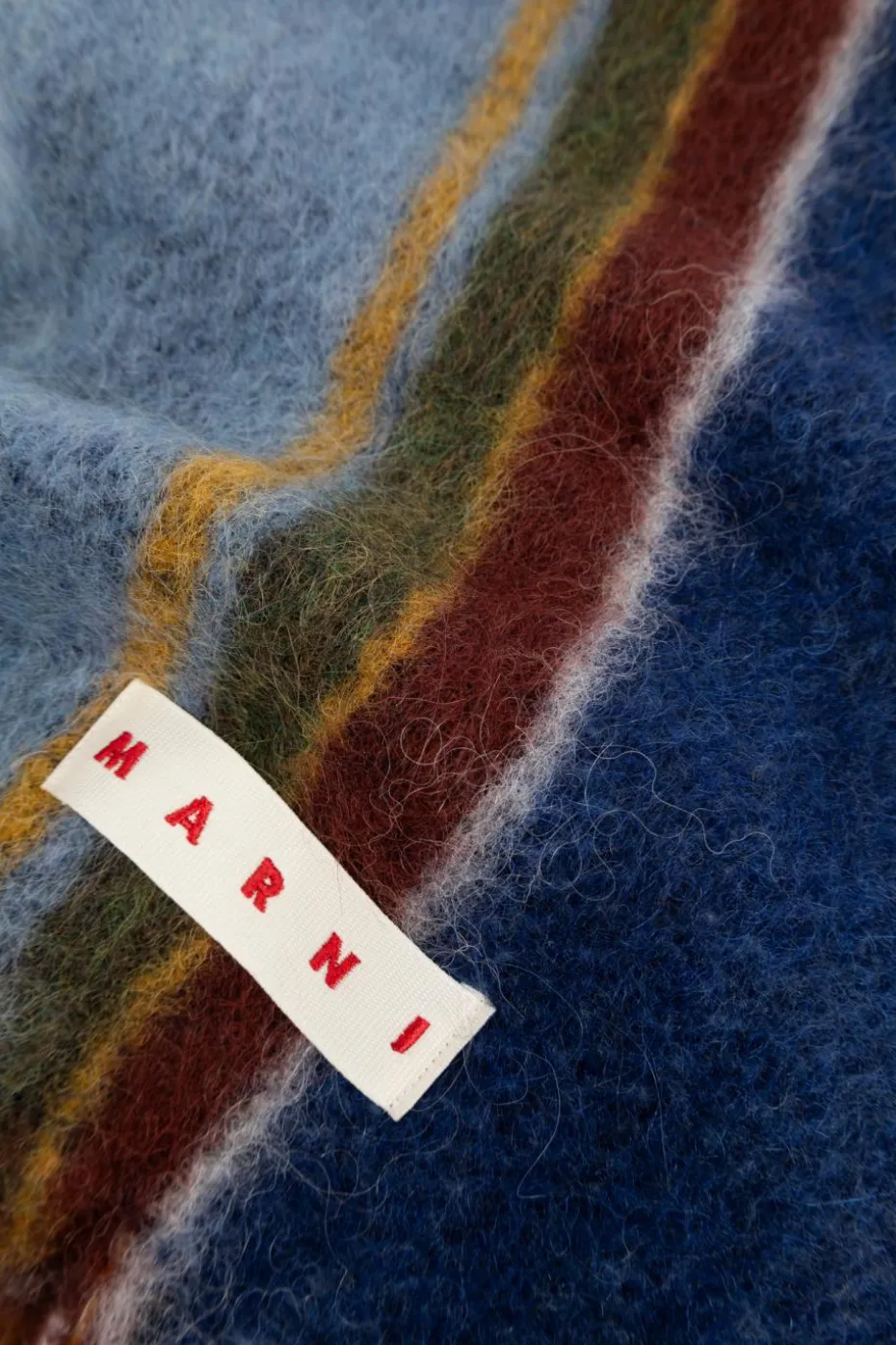 Marni MULTIKOLOR Szal z logo