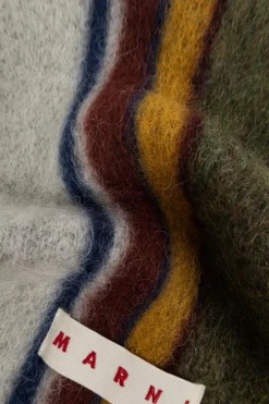 Marni MULTIKOLOR Szal z logo