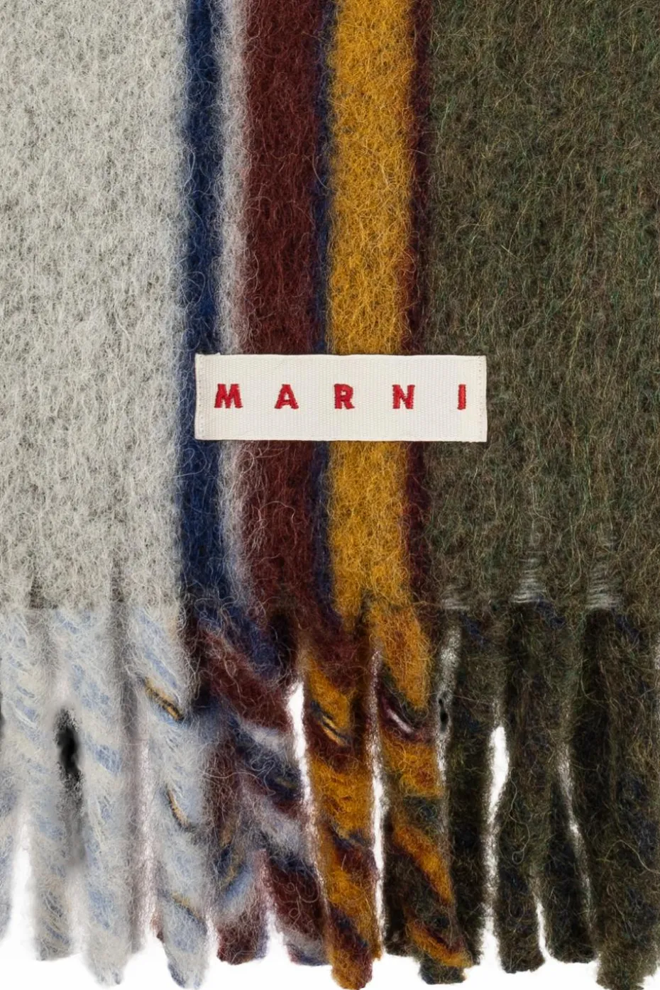 Marni MULTIKOLOR Szal z logo