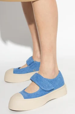 Marni NIEBIESKI Buty sportowe na platformie