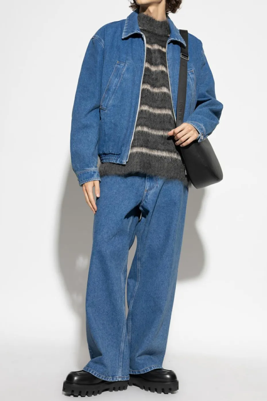 Marni NIEBIESKI Jeansy z logo
