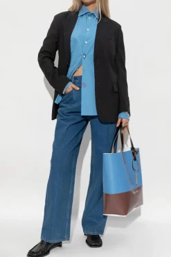 Marni NIEBIESKI Jeansy z logo