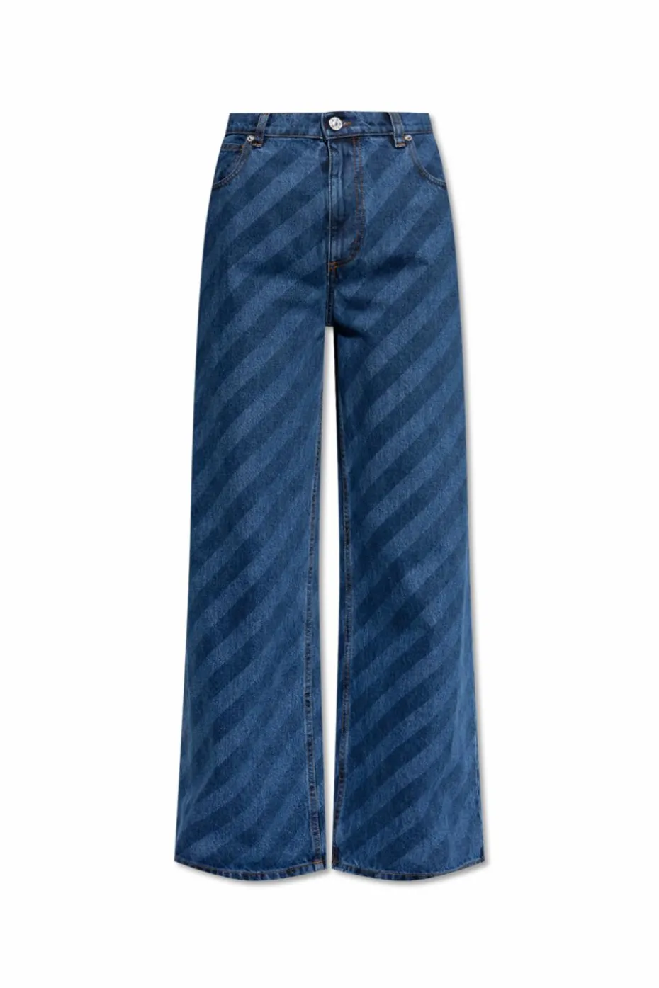 Marni NIEBIESKI Jeansy z wysokim stanem
