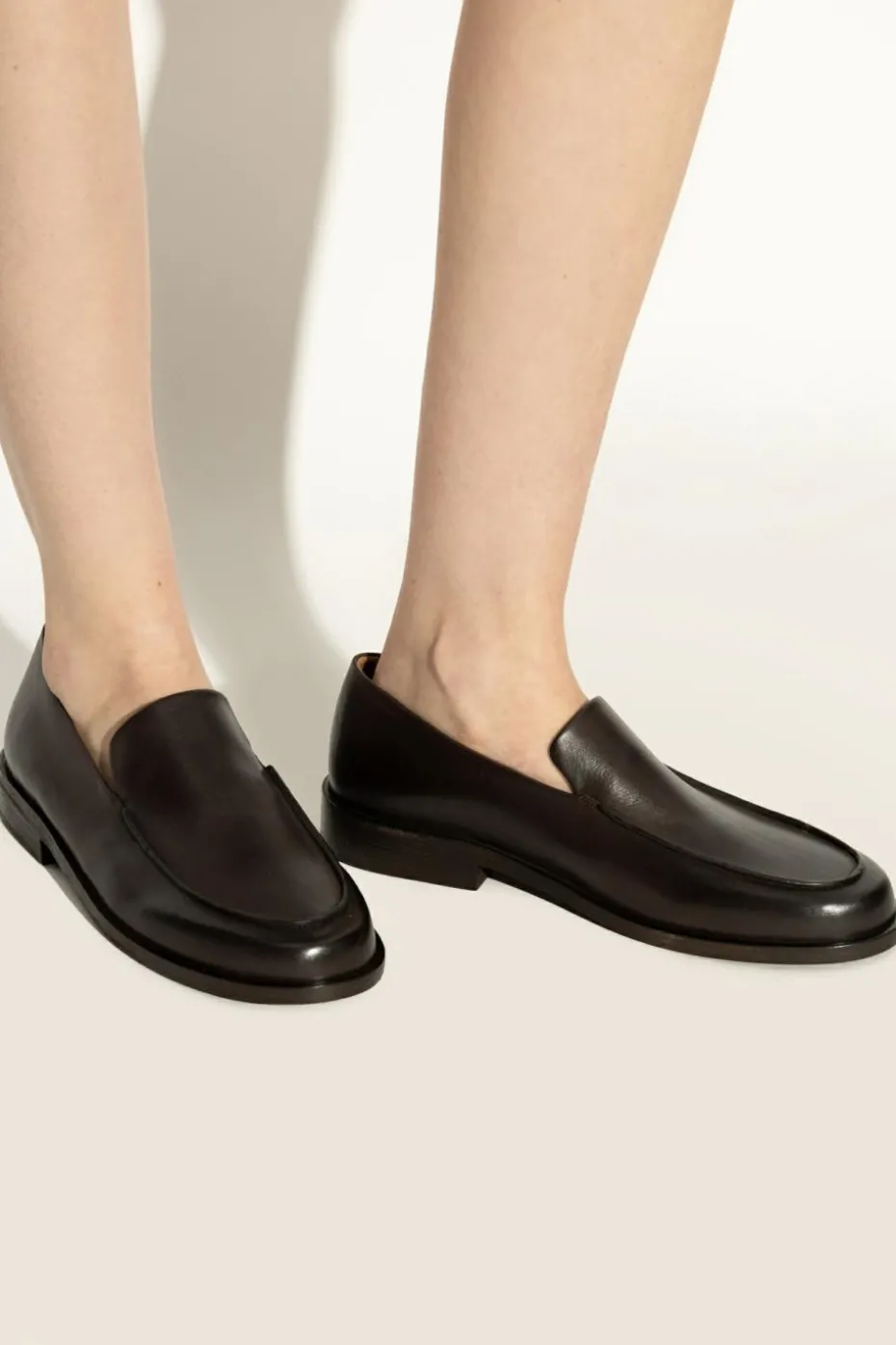 Marsell BRĄZOWY Skórzane buty typu `loafers`