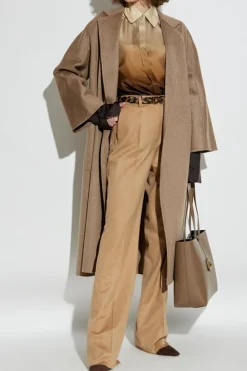 Max Mara beżowy Kaszmirowy płaszcz ‘Ludmilla’