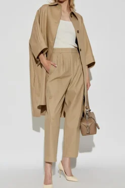 Max Mara beżowy Płaszcz `Pedale`