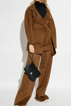 Max Mara BRĄZOWY Krótki płaszcz `Holly`