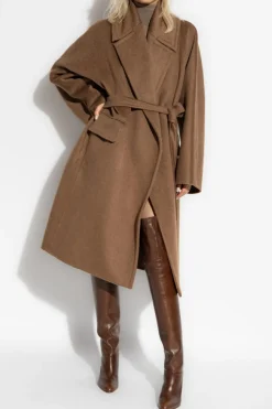 Max Mara BRĄZOWY Płaszcz `Attuale`