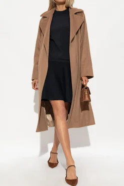 Max Mara BRĄZOWY Płaszcz ‘Manuela’