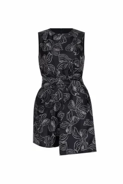 Max Mara CZARNY Jedwabny kombinezon `Baviera`