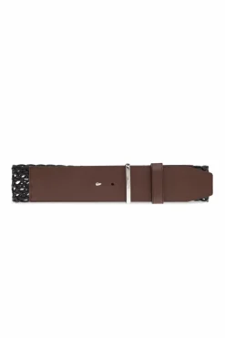 Max Mara CZARNY Pleciony pasek