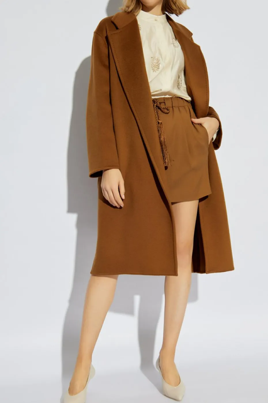 Max Mara kremowy Koszula `Caladio`