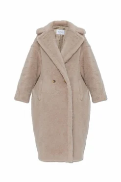 Max Mara SZARY Wełniany płaszcz `Tedgirl`