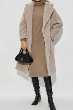 Max Mara SZARY Wełniany płaszcz `Tedgirl`