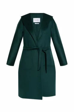 Max Mara ZIELONY Kaszmirowy płaszcz ‘Lila’