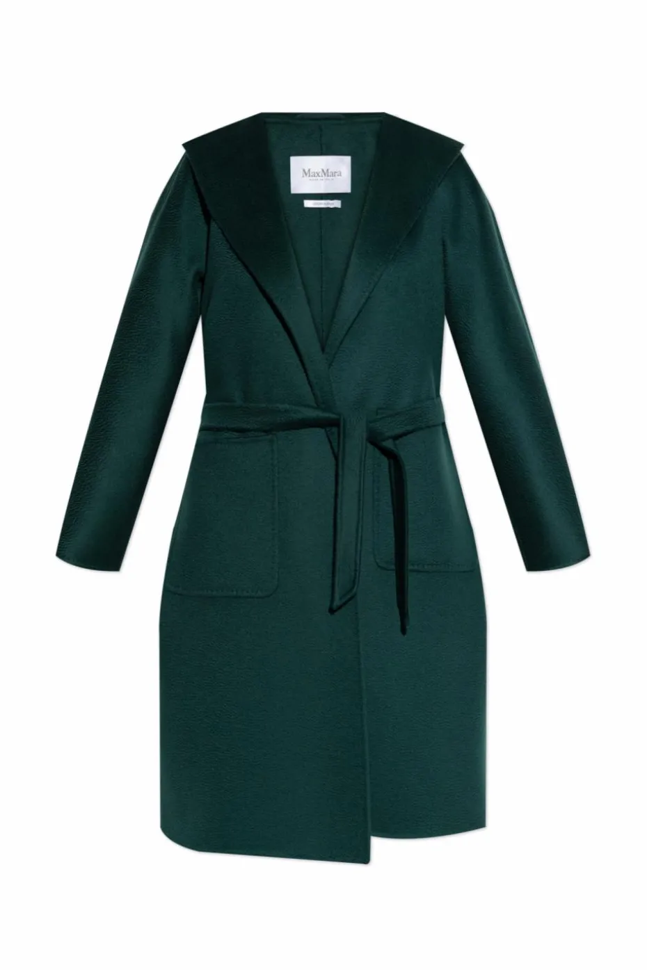 Max Mara ZIELONY Kaszmirowy płaszcz ‘Lila’