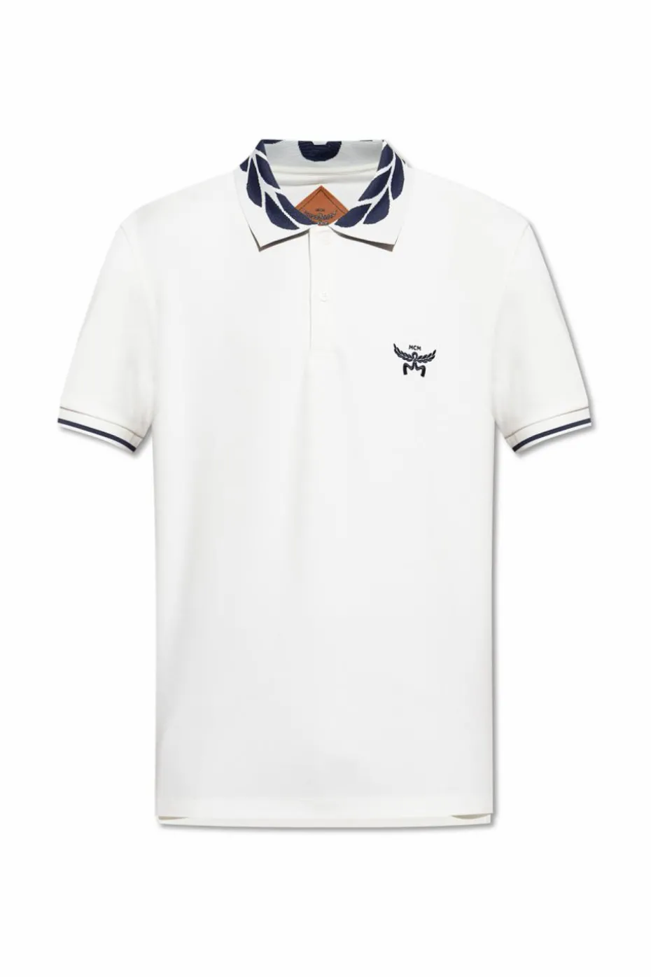 MCM BIAŁY Polo z logo