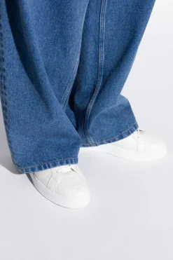 MCM BIAŁY Skórzane buty sportowe