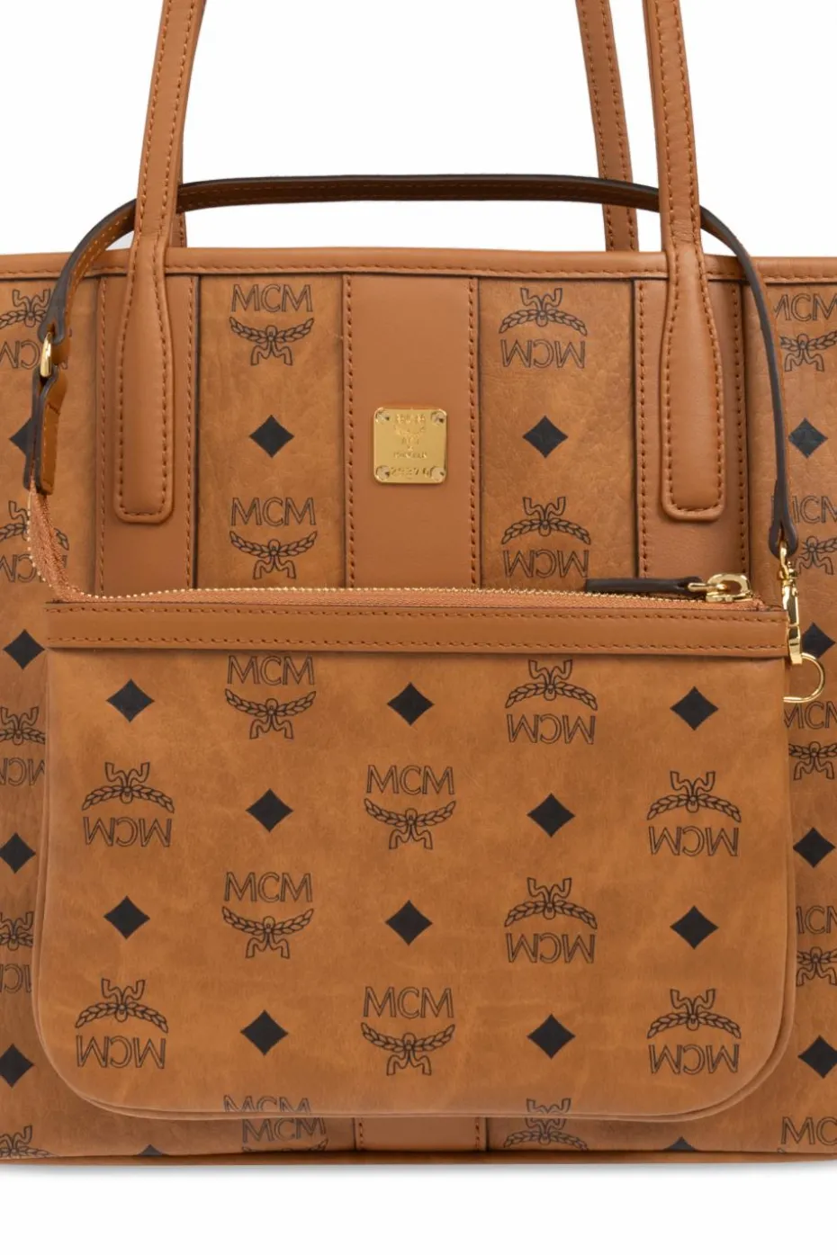 MCM BRĄZOWY Torba typu `shopper