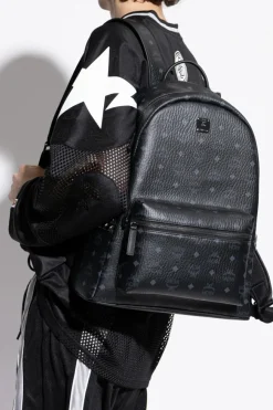 MCM CZARNY Plecak z logo