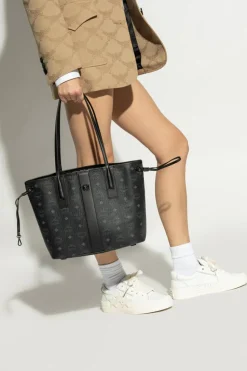 MCM CZARNY Torba `Liz` typu `shopper`