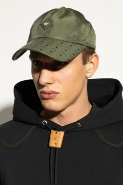 MCM ZIELONY `Czapka z daszkiem z logo