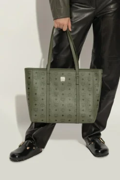 MCM ZIELONY Torba `Toni` typu `shopper`