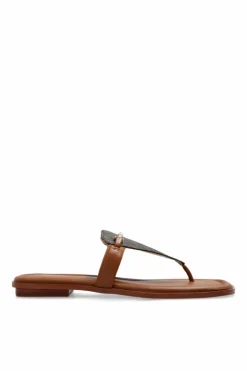 Michael Michael Kors BRĄZOWY Klapki `Lena`