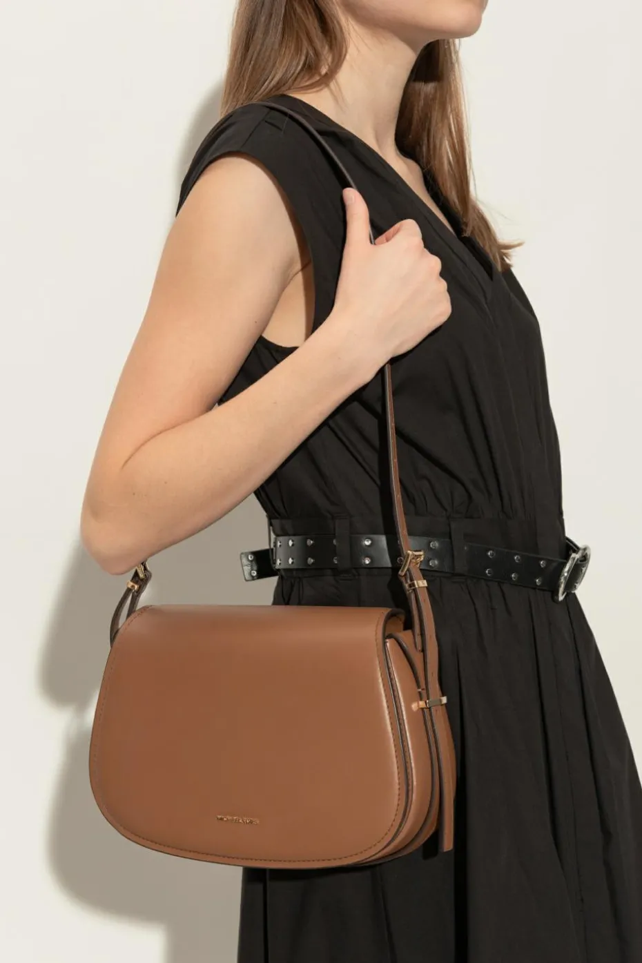 Michael Michael Kors BRĄZOWY Torba na ramię `Lydia`