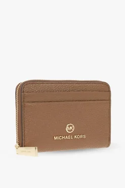 Michael Michael Kors BRĄZOWY Skórzany portfel