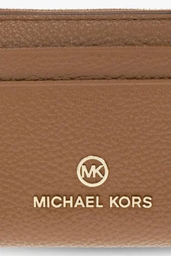 Michael Michael Kors BRĄZOWY Skórzany portfel