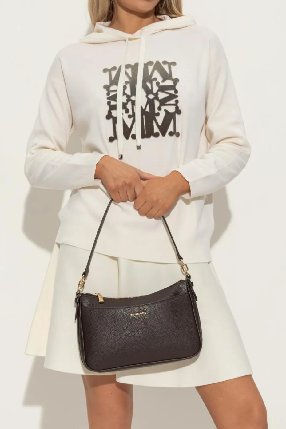 Michael Michael Kors BRĄZOWY Torba na ramię `Jet Set`