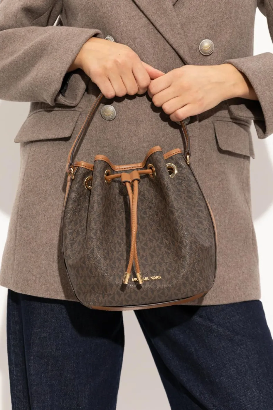 Michael Michael Kors BRĄZOWY Torba na ramię