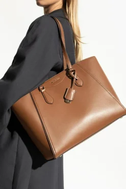 Michael Michael Kors BRĄZOWY Torba ‘Taryn’ typu ‘shopper’
