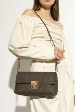 Michael Michael Kors BRĄZOWY Torba ma ramię `Addie`