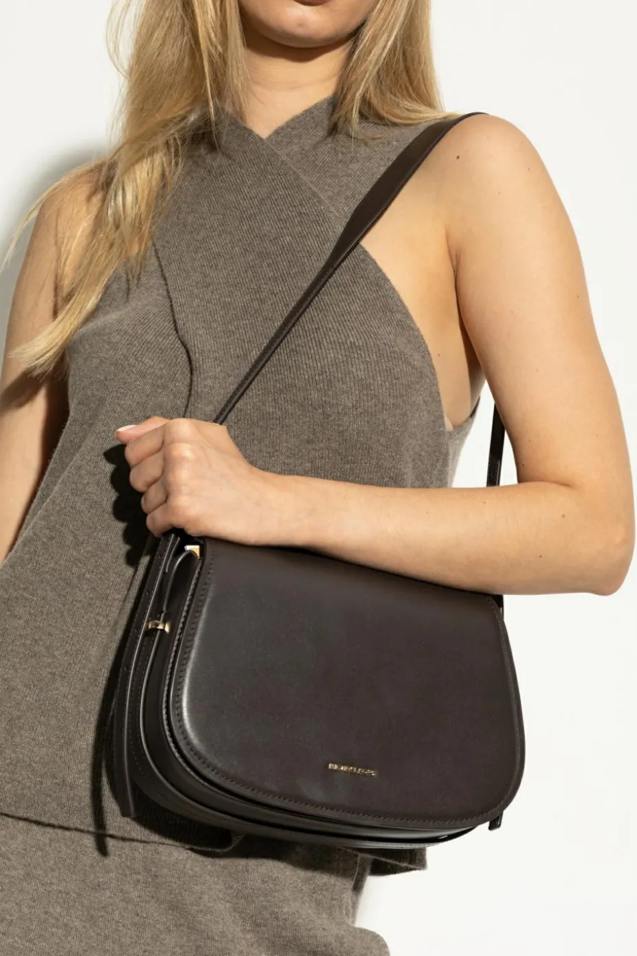 Michael Michael Kors BRĄZOWY Torba na ramię `Lydia Medium`