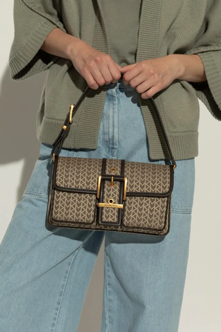 Michael Michael Kors BRĄZOWY Torba do ręki `Colby`