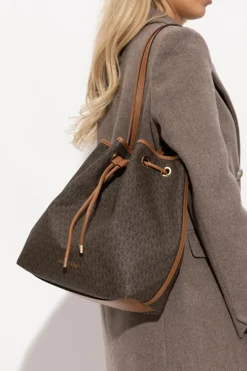 Michael Michael Kors BRĄZOWY Torba typu `bucket'