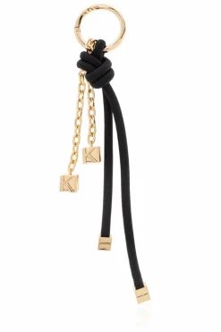 Michael Michael Kors CZARNY Brelok z logo