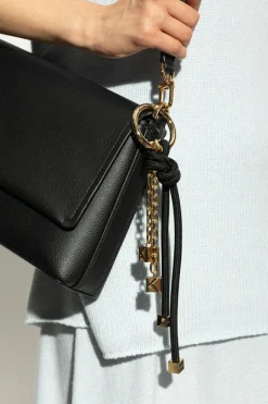 Michael Michael Kors CZARNY Brelok z logo